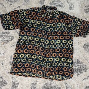 Genelli Luxury Pure Linen Printed Button Shirt